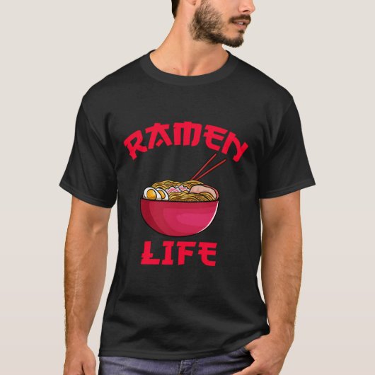 Ramen Life Japans Noodle Japans Gift T-shirt (Voorkant)