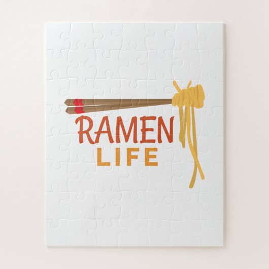 Ramen Life Japans voedsel grappig student Gift Ide Legpuzzel (Verticaal)