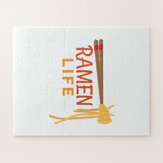 Ramen Life Japans voedsel grappig student Gift Ide Legpuzzel (Horizontaal)