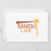 Ramen Life Japans voedsel grappig student Gift Ide Save The Date (Voorkant)