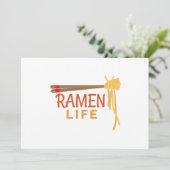 Ramen Life Japans voedsel grappig student Gift Ide Save The Date (Staand voorkant)