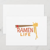 Ramen Life Japans voedsel grappig student Gift Ide Save The Date (Voorkant / Achterkant)