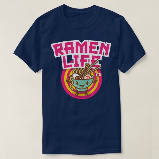 Ramen Life Kawaii Anime Japans T-shirt (Design voorkant)
