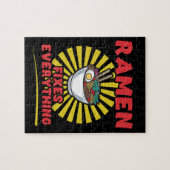 Ramen lost alles op - Funny Ramen Quote Design Legpuzzel (Horizontaal)