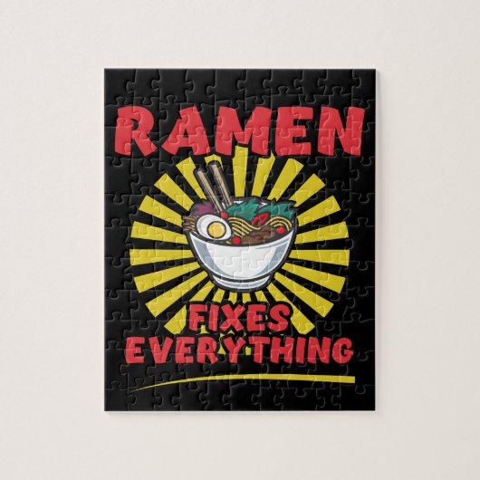 Ramen lost alles op - Funny Ramen Quote Design Legpuzzel (Verticaal)