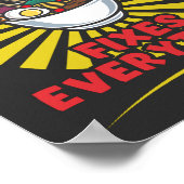 Ramen lost alles op - het grappige ontwerp van het poster (Hoek)