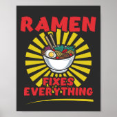 Ramen lost alles op - het grappige ontwerp van het poster (Voorkant)