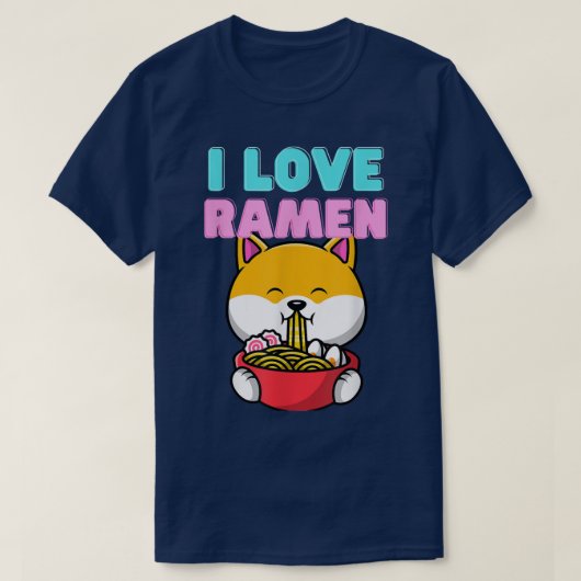 Ramen love Floki doge love ramen everybody loves r T-shirt (Design voorkant)