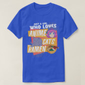 Ramen lover is gewoon een meisje dat van animekat  t-shirt (Design voorkant)