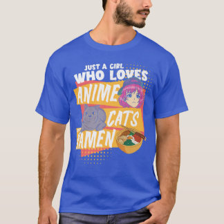Ramen lover is gewoon een meisje dat van animekat  t-shirt