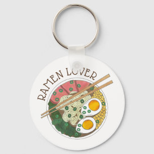 Ramen Lover Japanese Food Miso Noodles Soup Bowl Sleutelhanger