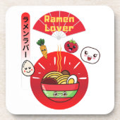 RAMEN LOVER KAWAII STIJL BIER ONDERZETTER (Voorkant)
