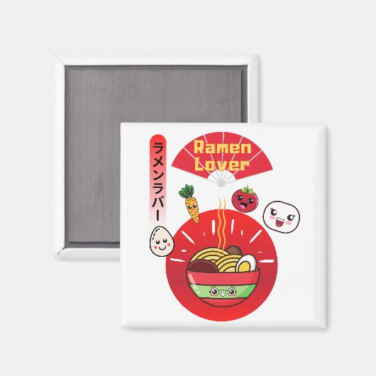 RAMEN LOVER KAWAII STIJL MAGNEET (Voorkant / Achterkant)