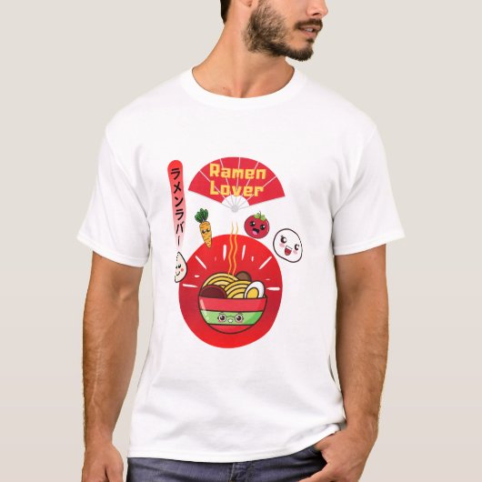 RAMEN LOVER KAWAII STIJL T-SHIRT (Voorkant)