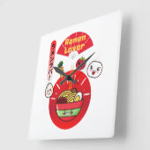 RAMEN LOVER KAWAII STIJL VIERKANTE KLOK (Hoek)