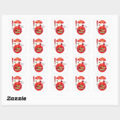 RAMEN LOVER KAWAII STIJL VIERKANTE STICKER (Vel)