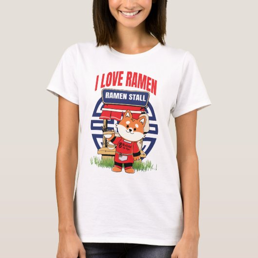 Ramen Lover Vrouwen Wit T-shirt (Voorkant)