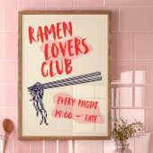 Ramen Lovers Club | Keuken Decor Poster