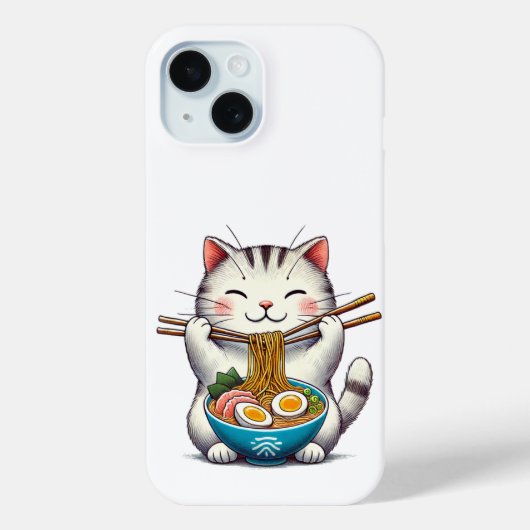 Ramen loving cat Case-Mate iPhone case (Achterkant)