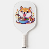 Ramen-Loving Cat Pickleball Paddle – Kawaii Sports (Achterkant)