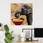 Ramen-Loving Giant Poster (Thuiskantoor)