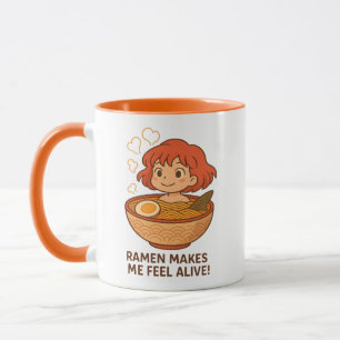 Ramen Maakt Me Voelen Levend Grappige Noedelliefhe Mok