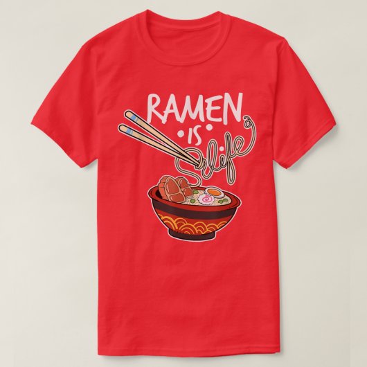 Ramen Manga Bubble Tea Gift T-shirt (Design voorkant)
