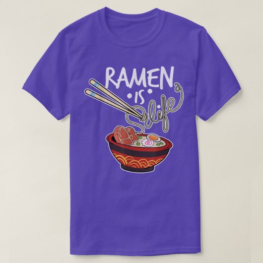 Ramen Manga Bubble Tea Gift T-shirt (Design voorkant)