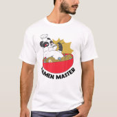 Ramen Master - Dierdieren - Pandas Japanse azen T-shirt (Voorkant)