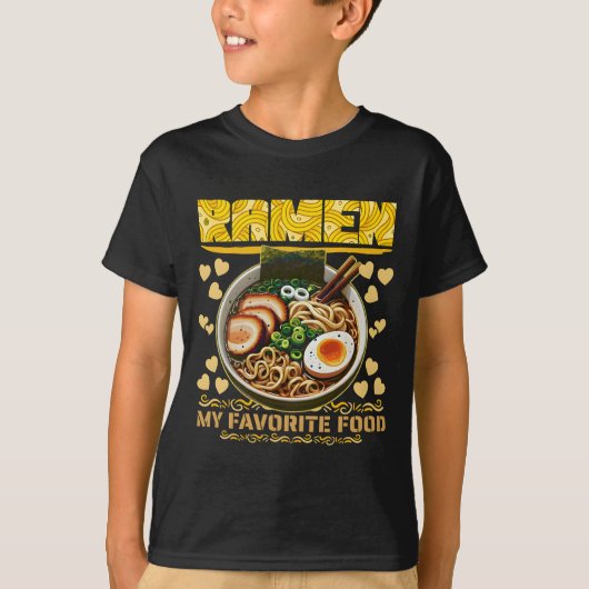 ramen mijn favoriete eten t-shirt (Voorkant)