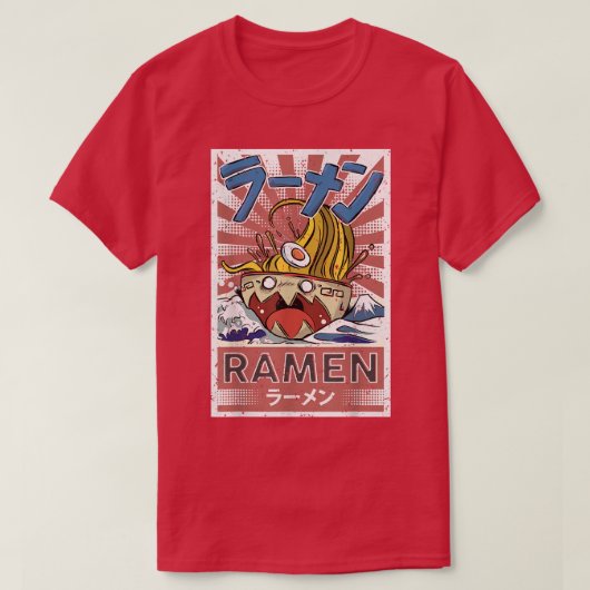 Ramen Monster Bowl1398 T-shirt (Design voorkant)