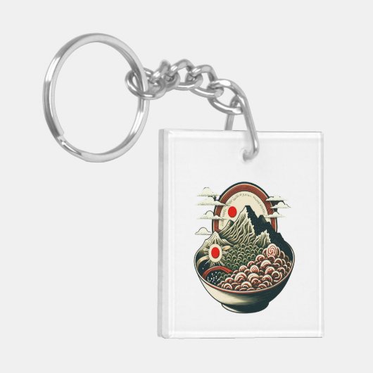 Ramen Mountains Sleutelhanger (Voorkant Links)