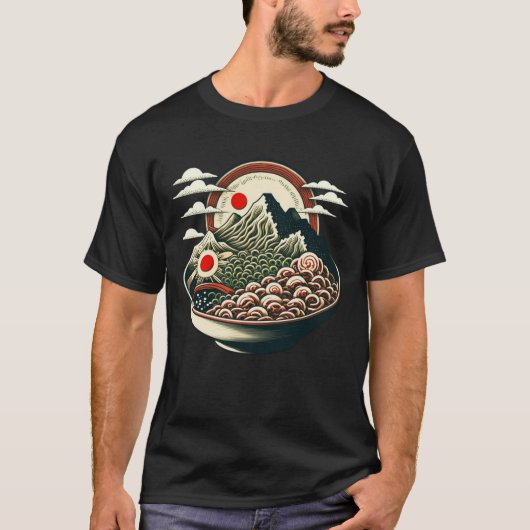 Ramen Mountains T-shirt (Voorkant)