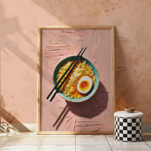 Ramen Muur Kunstprint Esthetische Voedsel Poster
