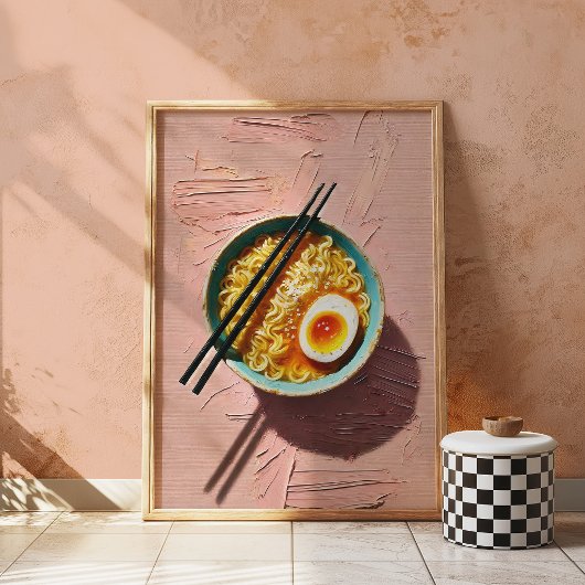 Ramen Muur Kunstprint Esthetische Voedsel Poster