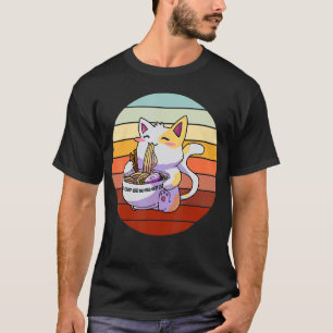Ramen Noedel Kat Kitty Kitten Katachtige Mannen Vr T-shirt