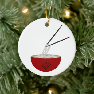 Ramen Noedels Aziatische Kom Party Keramisch Ornament