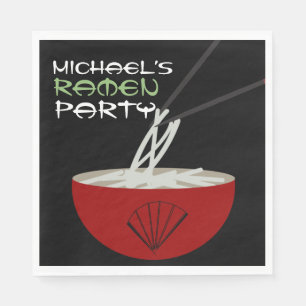 Ramen Noedels Aziatische Kom Party Servet