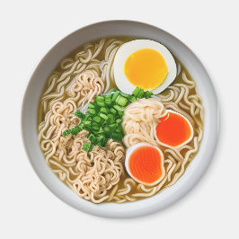 Ramen Noedels met gekookt eivoer Magneet