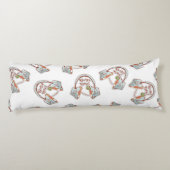 Ramen noedels muziekpatroon lichaamskussen (Achterkant)