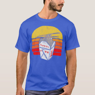 Ramen Noodle Asian Food Retro Takeout Illu T-shirt