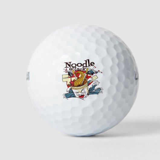 Ramen Noodle Bekerontwerp Golfballen (Voorkant)