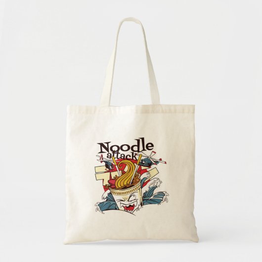 Ramen Noodle Bekerontwerp Tote Bag (Voorkant)