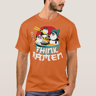 Ramen Noodle Bowl houdt van Japanse Kawaii Panda T T-shirt