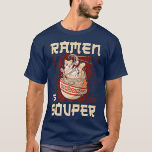 Ramen Noodle Bowl Love Japans Kawaii Cat Pun Ram T-shirt