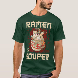 Ramen Noodle Bowl Love Japans Kawaii Cat Pun Ram T-shirt