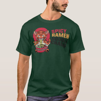 Ramen Noodle Bowl Love Japans Kawaii Tiger Spicy T-shirt