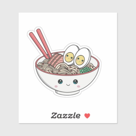 Ramen Noodle Bowl Sticker (Vel)