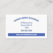 Ramen Noodle Cups Asian Restaurant Loyalty Rewards Visitekaartje (Achterkant)