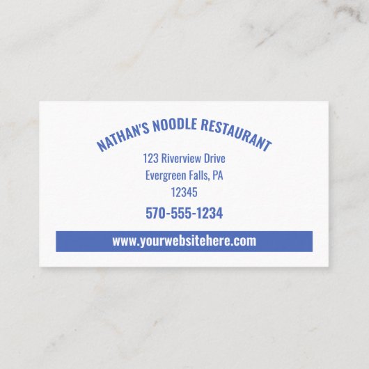 Ramen Noodle Cups Asian Restaurant Loyalty Rewards Visitekaartje (Achterkant)